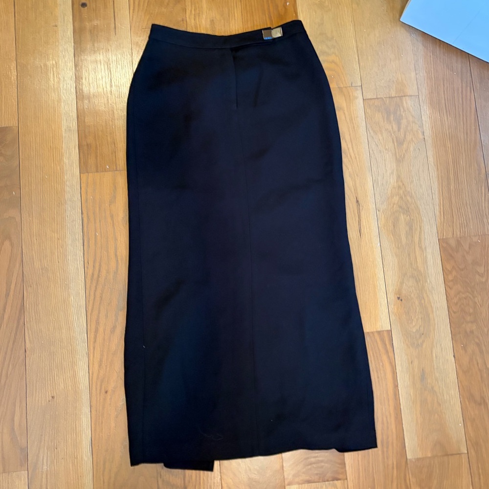 Casual Corner Black Vintage Skirt with Buckle